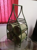 Rattan újságtartó