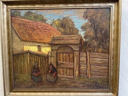 RÉTI - Kapu előtt.. 50x60cm +k