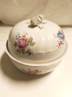 Hollóházi nagy méretű kekszes doboz - Hajnalka 17 cm