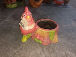 Új termék. Cuki kakas kerti szobor. Uv és fagyálló 20cm  kerti szobor, dekoráció