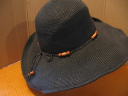 Fekete nyári női kalap