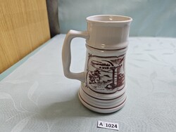 A1024 Alföldi Sernevelőház a XVII. században mintás korsó 16,5 cm