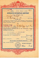 Biztosítási kötvény: Kötelező Biztosítási Kötvény. Állami Biztosító.