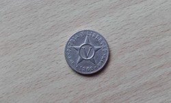 Kuba 5 Centavos 1960  Cu-Ni
