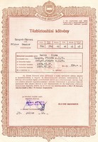 Tűzbiztosítási kötvény: Állami Biztosító.