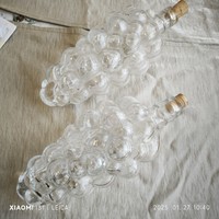 Retro, szőlőfürt alakú díszüveg 2 db  eladó! 30 cm
