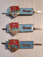 Magyar Néphadsereg 1970-1980 gépjármű vezető fegyvernemi minősítő jelvénye   3 db egyben