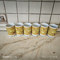Hollóházi porcelán maláta pezsgő pohár 6 db eladó!
