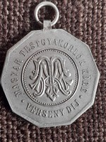 Magyar Testgyakorlók Köre  . MTK  . 30mm . Ag ezüst. 11,9gramm