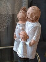 Altalfiné  Szente Katalin kerámiája "a Család " 1984-ből