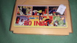 Retro sárga kazettás NINTENDO VIDEO JÁTÉK - 80 játék 1 kazi -n állapot a képek szerint 32.