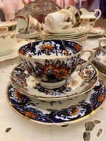 William Low Hudson/ Sutherland  1896 antik Imari mintás teás trió
