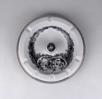 1U481 Hollóházi porcelán hamutál Jurcsák László 17 cm