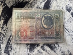 100 Korona 1912. Bélyegzés nélküli.