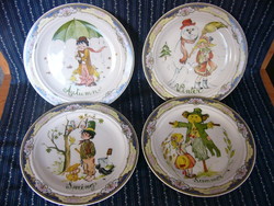 Winterling négy évszak gyerekmintás tányérok