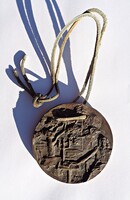Tóth Sándor (1933-2019) Kossuth Lajos Tudományegyetem bronz emlékérme bőr szalagon