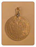 Aranyozott 4 dukát 1915 medál