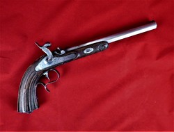 KURIÓZUM, ANTIK, ELÖLTÖLTŐS PISZTOLY, BELGIUM, CA. 1770!!!