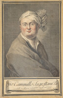 18.századi kézzel színezett metszet Gio. Camillo Sagrestani festőművészről