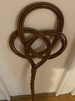 Retro,régi,fonott vessző kézi szőnyeg  poroló,prakker. Megkímélt állapotban. Mérete: 86x24 cm