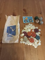 Retro Röltex gombkészlet patent tömőcérna gyűjtőknek