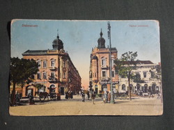 Képeslap,Debrecen,Városi bérházak,Marton Gyula és Fia,Váray József üzlete,Vasúti kiadás,1915-
