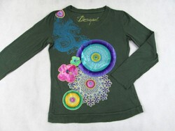 EREDETI DESIGUAL (L) ELEGÁNS NŐI PASZTELL-ZÖLD VÉKONY PULÓVER FELSŐ