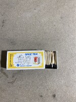 Régi gyufás doboz, "Grüz Tea". 2735