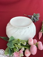 Régi gyöngyös nagyméretű Pogácsás porcelán pogácsástál levesestál pörköltes  tál  komatál paraszttál