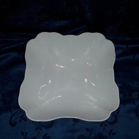 Herendi porcelán nagy, mély kínáló tál, fehér, festetlen.