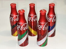 Coca-Cola alu palack 5 db UEFA Euro 2016 Coca Cola alumínium fém palack