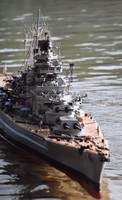 HATALMAS Tirpitz csatahajó makett modell 2,5 méter! EGYEDI!