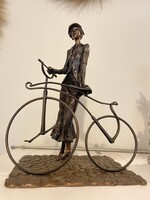 Kutas László Mary with velocipede