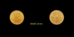 1993 SZLOVÁKIA - 10 KORONA -  EF+ TARTÁSBAN