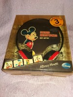 MINŐSÉGI DISNEY - MICKEY MOPUSE - ipod fejhallgató - dobozával BONTATLAN a képek szerint
