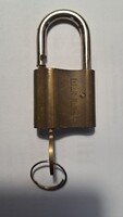Régi elzett réz lakat 6x3 cm.