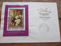 P.P.Rubens '77 FDC elsőnapi boríték blokkal