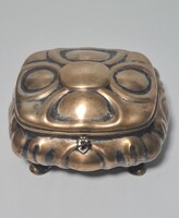 RÉGI NAGYMÉRETŰ HÓLYAGOS CUKORDOBOZ KULCCSAL