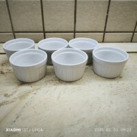 Kerámia kis tálka, sütőedény, muffin forma sütő 6 db eladó
