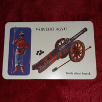 MN Várvédő ágyú  kártyanaptár 1982