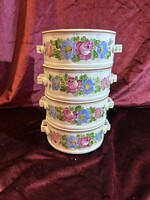 4 részes antik komaszilke/ételhordó