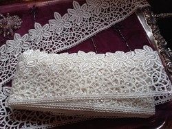 Széles csipke szalag 24 méter 80 cm (3 csomag egyben)