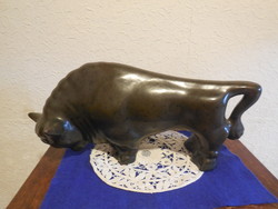 Városlődi kerámia bivaly  , 36 cm