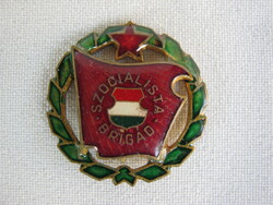 Szocialista brigád jelvény retro szocialista emlék