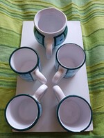 Kerámia korsó 4 bögrével eladó