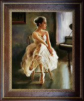 Hornyik Zoltán: Kis balerina - kerettel 60x50 cm - alkotás 50x40cm - 23/545