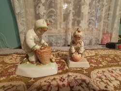 Zsolnay fiúk rőzsegyűjtő,és labdázó