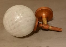 Art deco különleges búrával fali lámpa réz ALKUDHATÓ