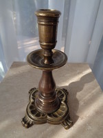 ANTIK BRONZ GYERTYATARTÓ