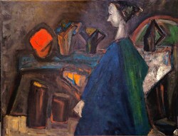Ruzicskay György(1896-1993):Cím nélkül 1960k.85x110cm